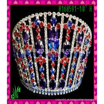 New Designs Rhinestone Crown, atacado Tiara Crown acessórios coreanos por atacado